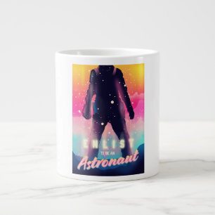Enlist to Be an Astronaut Large Coffee Mug