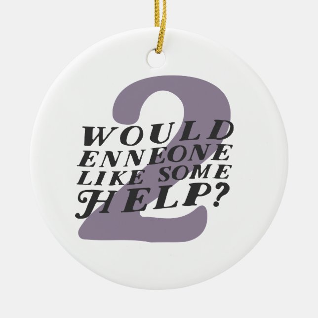 Enneagram 2 Christmas Ornament (Front)
