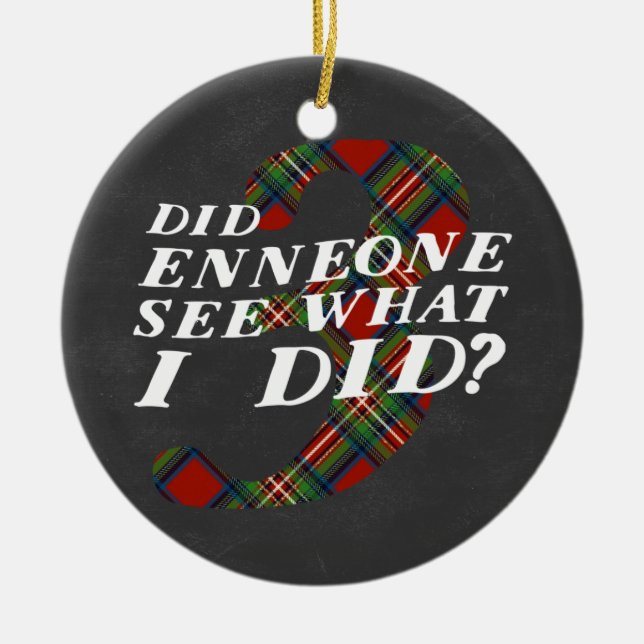 Enneagram 3 Christmas Theme Ornament (Front)