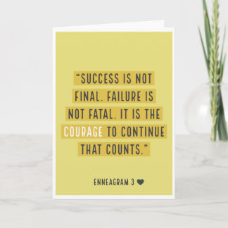 Enneagram 3- The Achiever Card