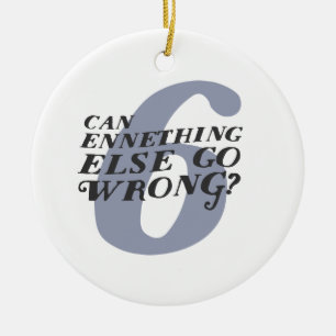 Enneagram 6 Funny Christmas Ornament