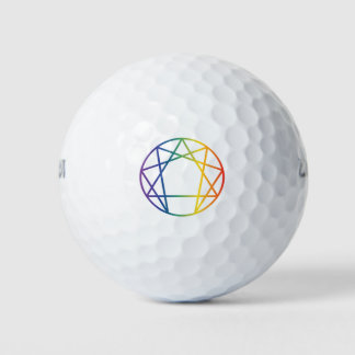 Enneagram Symbol Golf Balls
