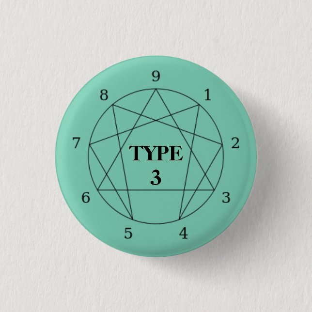 Enneagram Type 3 Button (Front)