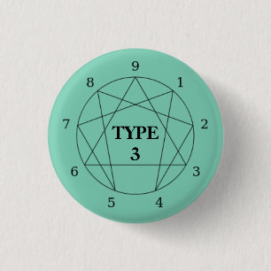 Enneagram Type 3 Button