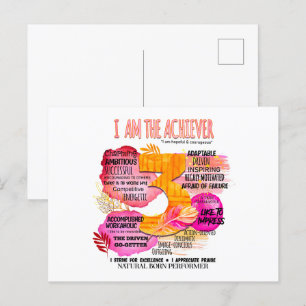 Enneagram Type 3 - I Am The Achiever Postcard
