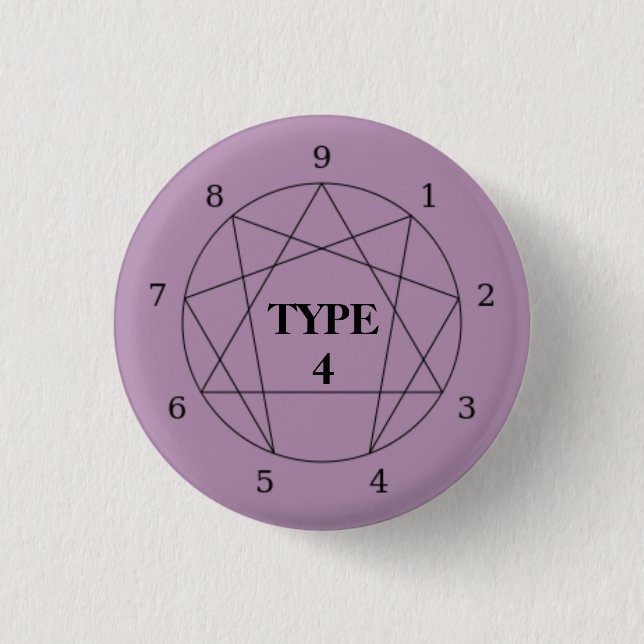 Enneagram Type 4 Button (Front)