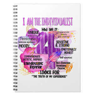Enneagram Type 4 - I Am The Individualist Notebook