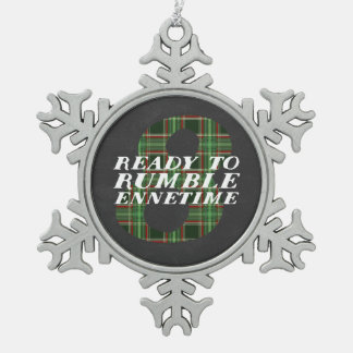 Enneagram Type 8 Funny Snowflake Ornament