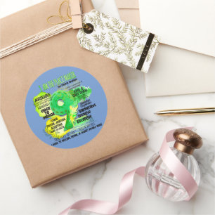 Enneagram Type 9 - I Am The Peace Maker Classic Round Sticker