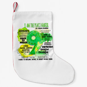 Enneagram Type 9 - I Am The Peace Maker Small Christmas Stocking
