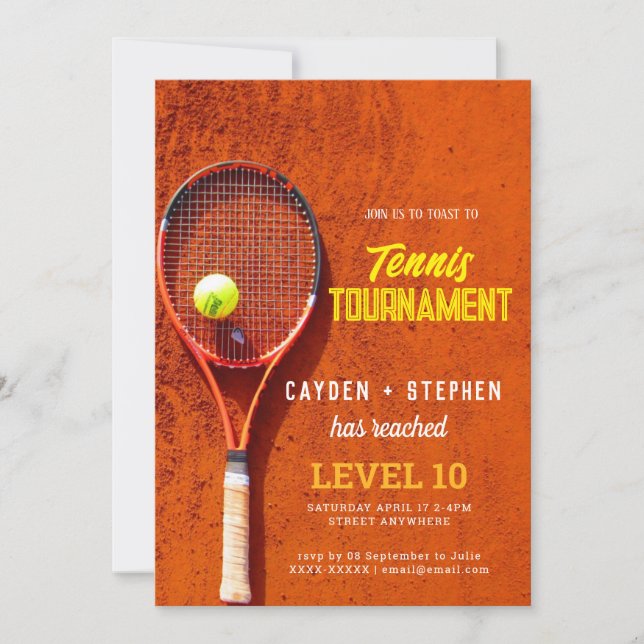 ennis Country Club Engagement Invitation (Front)
