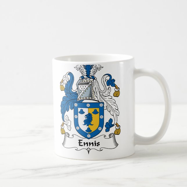 Ennis Family Crest Coffee Mug (Right)