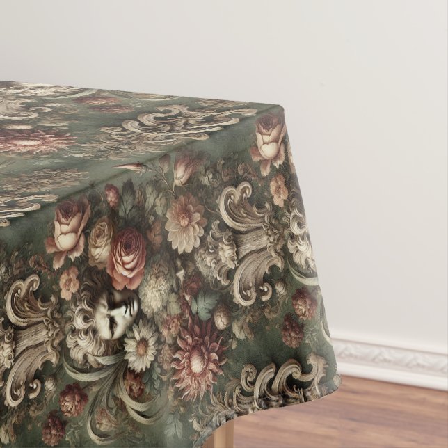 Ennui Elegance – Gothic Medium Pattern Tablecloth (In Situ)