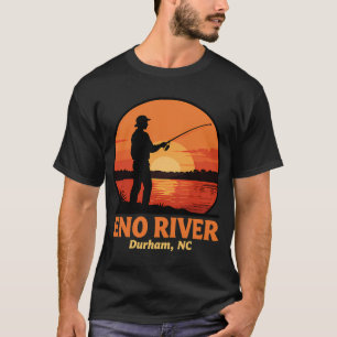 Eno River-Sunset Fishing Durham T-Shirt