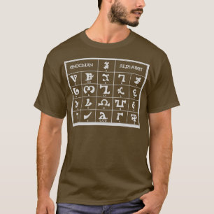 Enochian Alphabet Magic Occult Language Talisman D T-Shirt