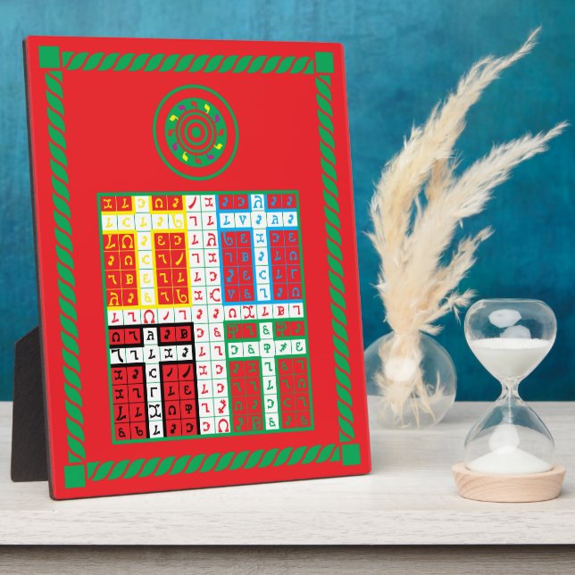 Enochian Fire Elemental Tablet Plaque (Side)