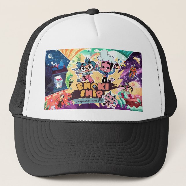 Enoki&Snip Trucker Hat (Front)