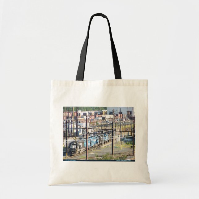 Enola Norfolk Southern Railroad Yard Harrisburg PA Tote Bag (Front)