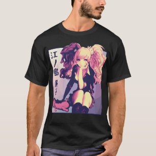 Enoshima Junko Danganronpa Vaporwave Anime Aesthet T-Shirt