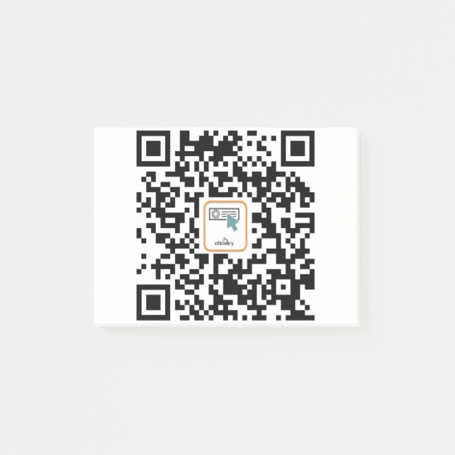 eNotary qr-code Post-it Notes (Front)