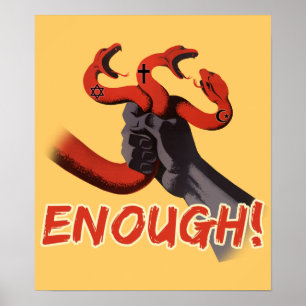 ENOUGH!!! atheist poster