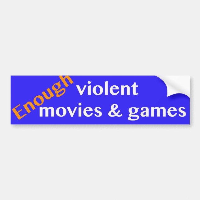 Enough Bumper Sticker (Front)
