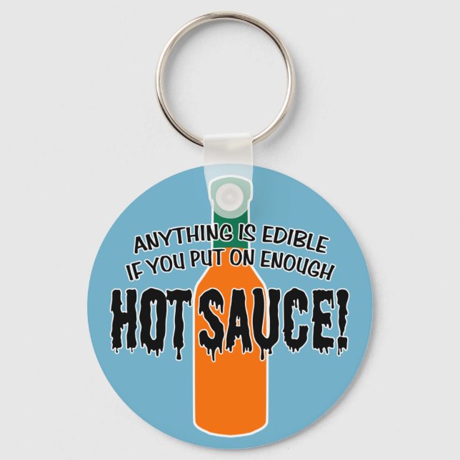 Enough Hot Sauce Key Ring (Front)