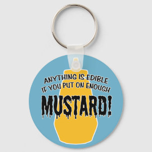 Enough Mustard Key Ring