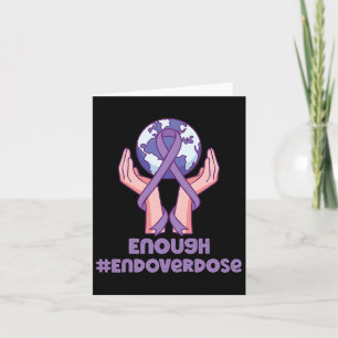 Enough Overdose Purple Ribbon Opioid Overdose Awar Card
