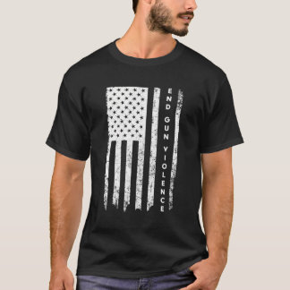Enough Usa Flag End Gun Violence T-Shirt