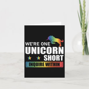 Enquire Within Funny Polyamory Unicorn Hunting A P Card