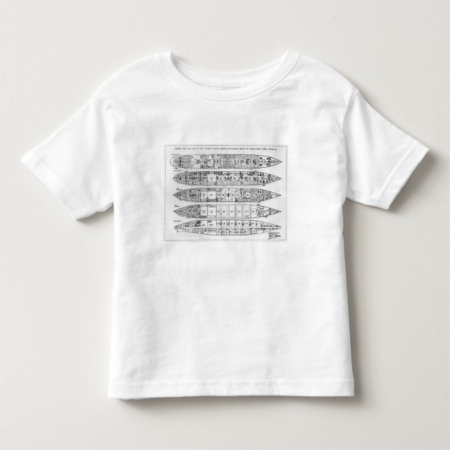 Enquiry in the Loss of the Titanic: Cross sections Toddler T-Shirt (Front)