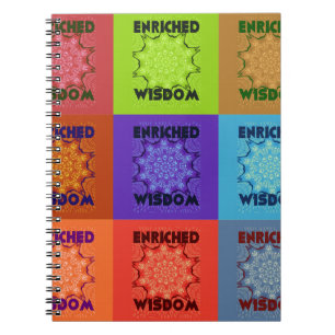 Enriched Wisdom: Colourful Mandala Art Spiral Notebook
