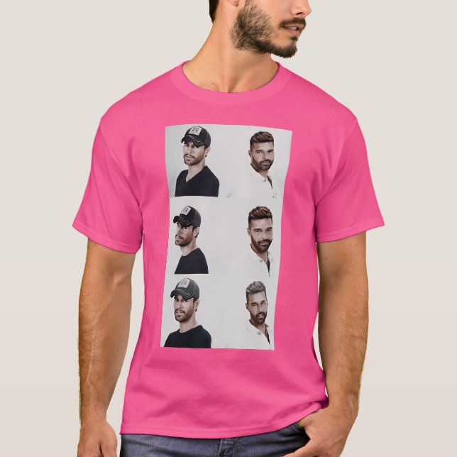 Enrique Iglesias  Ricky Martin T-Shirt (Front)