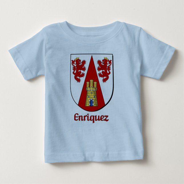 Enriquez Family Shield Infant Organic Creeper (Front)
