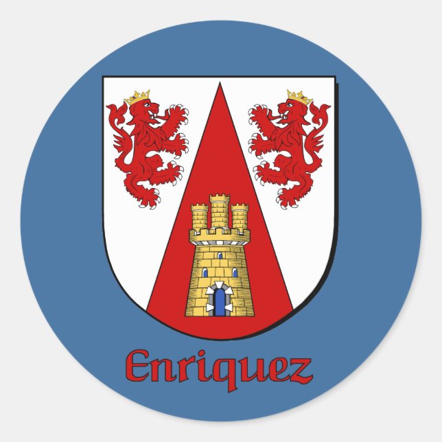 Enriquez Family Shield Stickers (Front)