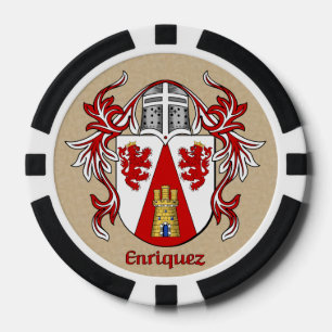 Enriquez Heraldic Arms Poker Chips