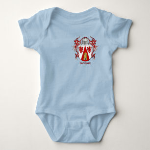 Enriquez Historical Shield with Helm and Mantle Baby Bodysuit