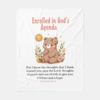 Enrolled in God's Agenda Baby Blanket