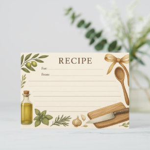 Ensconced in Sicily Recipe Card