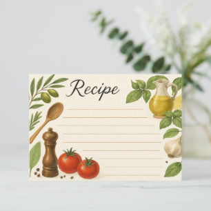Ensconced in Tuscany Recipe Card