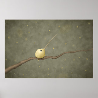 Ensifera ensifera (Sword-billed Hummingbird) Poster