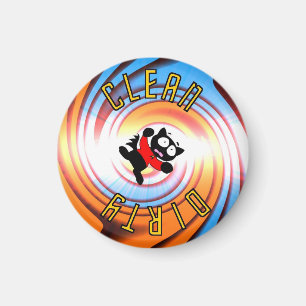 Ensign Fraidy Clean Dirty Vortex Dishwasher Magnet