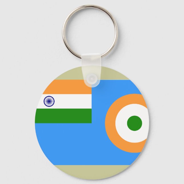 Ensign the Indian Air Force, India Key Ring (Front)