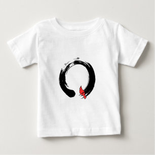 Enso Circle with Red Cardinal Baby T-Shirt