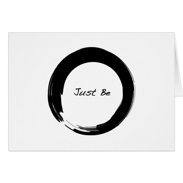 Enso with Just Be (Front Horizontal)