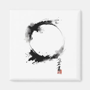 Enso Zen Buddhism Circle Meditation Yoga Magnet