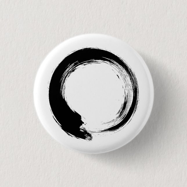 Enso Zen Circle 3 Cm Round Badge (Front)