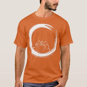 Enso Zen Circle and Lotus Flower T-Shirt