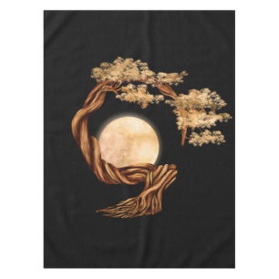 Enso Zen Circle Bonsai Tree Tablecloth